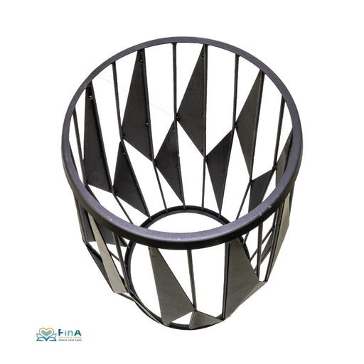 Cozy-OG-H500-H700-Steinkorb-aus-Edelstahl-von oben