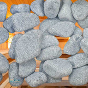 Runde Sauna Aufgusssteine – thermoresistente Natursteine für sanften Dampf in der Sauna