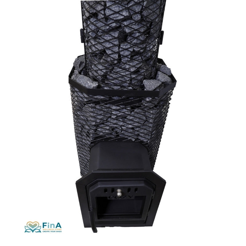 Cozy 18 TW Holzsaunaofen 10,1 kW – BimSchV2 für 9-18 m³ Saunakabinen