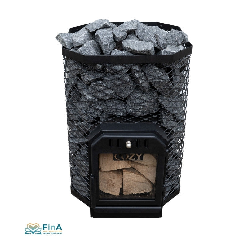 Cozy 18 TW Holzsaunaofen 10,1 kW – BimSchV2 für 9-18 m³ Saunakabinen