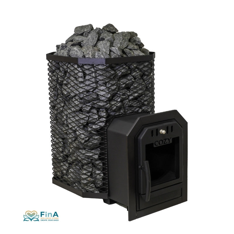 Cozy 18 TW Holzsaunaofen 10,1 kW – BimSchV2 für 9-18 m³ Saunakabinen