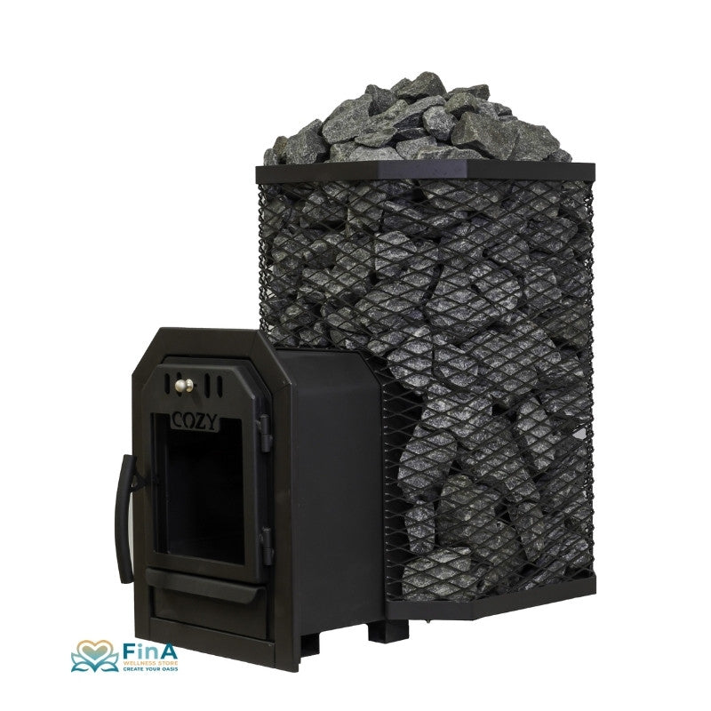Cozy 18 TW Holzsaunaofen 10,1 kW – BimSchV2 für 9-18 m³ Saunakabinen