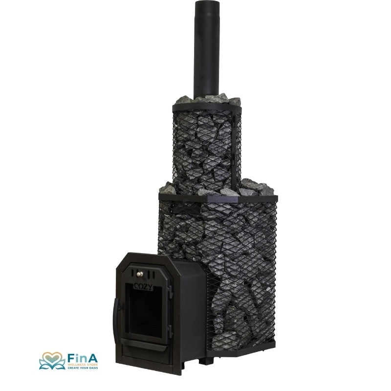 Cozy 18 TW Holzsaunaofen 10,1 kW – BimSchV2 für 9-18 m³ Saunakabinen