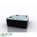 Outdoor Whirlpool FinA Fluxera mit Sterling Silver Acrylwanne und LED-Beleuchtung für 5 Personen