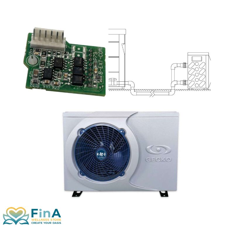 RS-485 Extension Board für GECKO Wärmepumpe – Steuerungskompatibilität mit IN.YE & IN.YT und Anschluss-Set 5 m bzw. 20m für GECKO Wärmepumpe