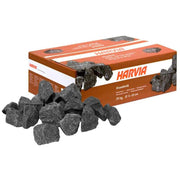 Harvia Saunasteine Kiuaskivi 20 kg in Kartonbox, lose Granitstein-Nuggets in Größe 5-10 cm