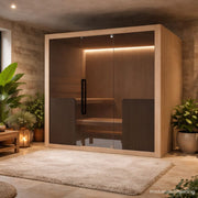 Private Wellnessoase mit moderner Hekla-Traditional-220, natürlichen Materialien und entspannter Atmosphäre