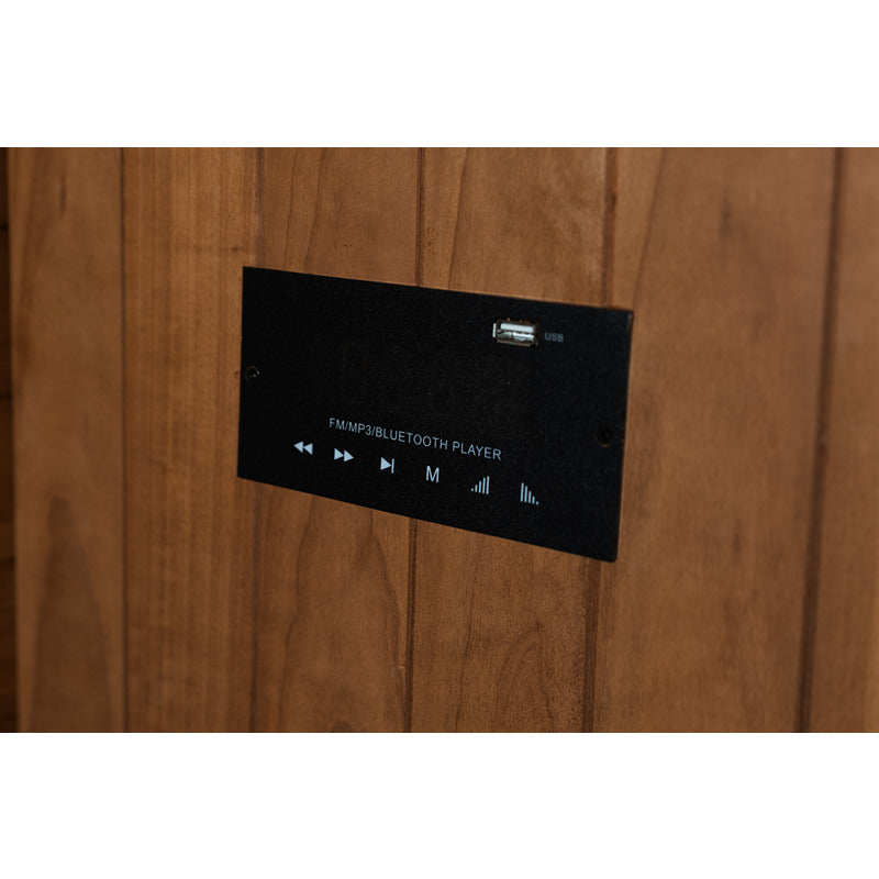 Audio- und Bluetooth-System in der Hekla IR 100 Infrarotsauna 100x120 für 1 Person