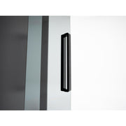 Glasfront mit Türgriff der Hekla IR 100 Infrarotsauna 100x120 für 1 Person