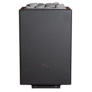 HUUM Core Wall Mini Combi elektrischer Saunaofen 3,6 kW in Schwarz mit integrierter Dampffunktion, Frontansicht
