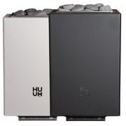 HUUM Core Wall Mini Combi elektrischer Saunaofen 3,6 kW in Schwarz und Weiß nebeneinander mit Sauna-Steinen