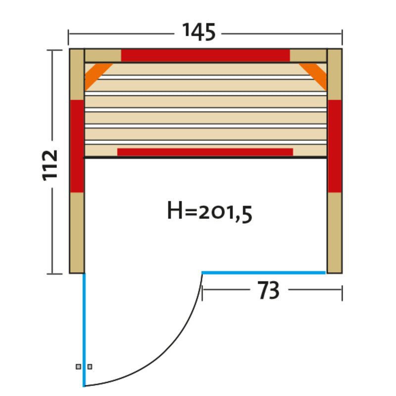 Infraworld-Infrarotkabine-Grundriss-Fusion-Glas-145_Tuer_li