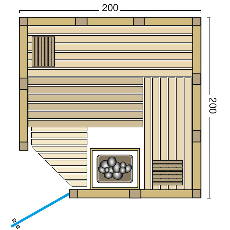 Infraworld-Sauna-nach-mass-Grundriss-Classico_Fichte_200x200_Ecke