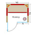 Infraworld-infrarotkabine-Grundriss-TrioSol-Glas-145-Fichte_Tuer_li