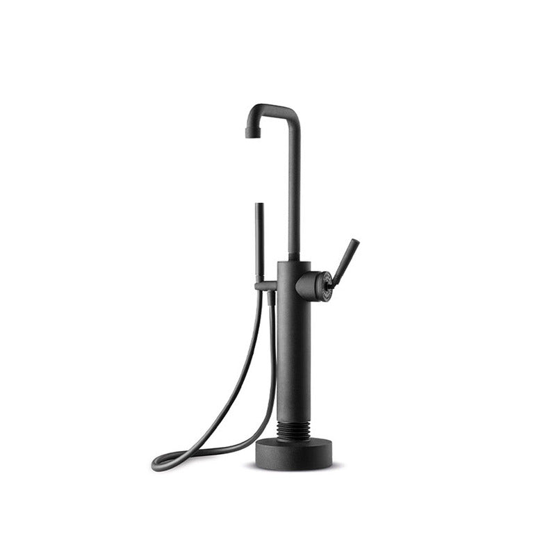 JEE-O soho Standarmatur in schwarzer Hammerschlag-Beschichtung – modernes Industriedesign fürs Bad