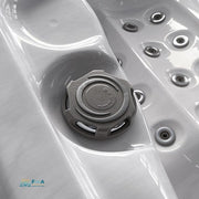 Fußmassagebereich im Whirlpool Alpha 723 – intensive Hydrotherapie mit gezielten Wasserdüsen