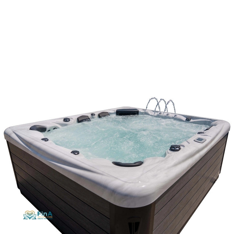 Whirlpool Alpha 816 mit Massage-Sitzen und Edelstahl-Düsen – perfekte Kombination aus Luxus und Funktionalität