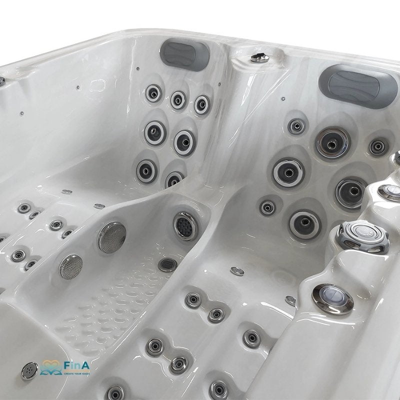Massageliegen im JJSPA Alpha 821 – gezielte Wasserstrahlen für Rücken, Beine und Füße