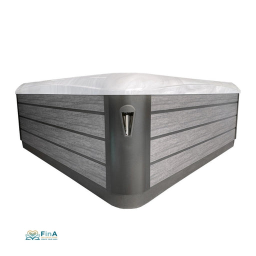 Ergonomischer Innenbereich des JJSPA Alpha 823 mit Massagedüsen und Nackenstütze – Premium Whirlpool Komfort