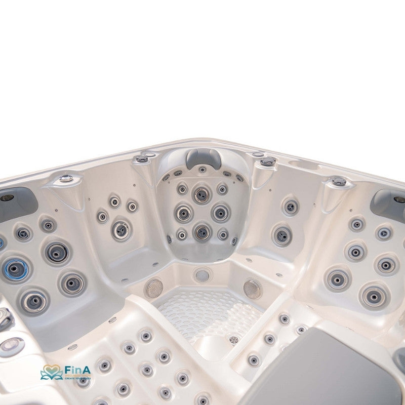 Whirlpool Alpha 823A von JJSPA mit ergonomischen Liegeplätzen und LED-Bedienfeld – Premium Outdoor-Whirlpool