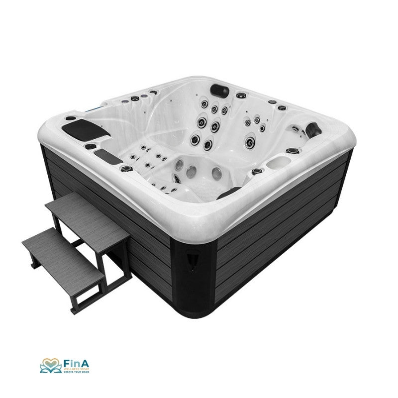Vogelperspektive Whirlpool JJSPA Alpha 823A – großzügiges Platzangebot für 5–6 Personen mit individueller Massagefunktion
