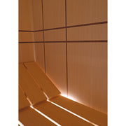 Celsius Patio Sauna – Hochwertige Abachi-Holzverkleidung mit indirekter Beleuchtung