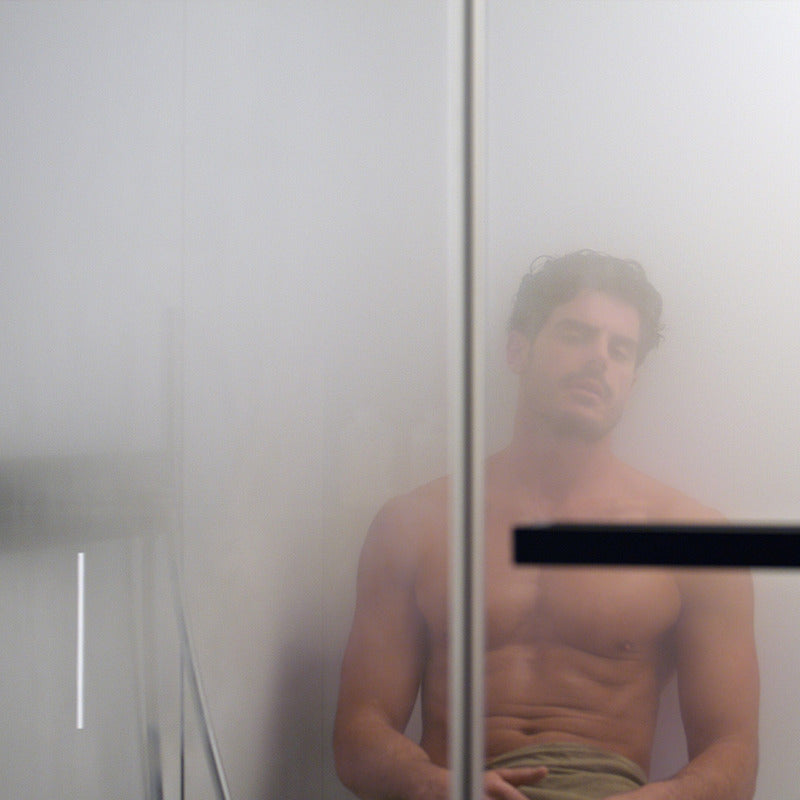 Novellini Hammam – Dampfbad-Atmosphäre im Celsius Patio Wellnessmodul mit sanftem Licht