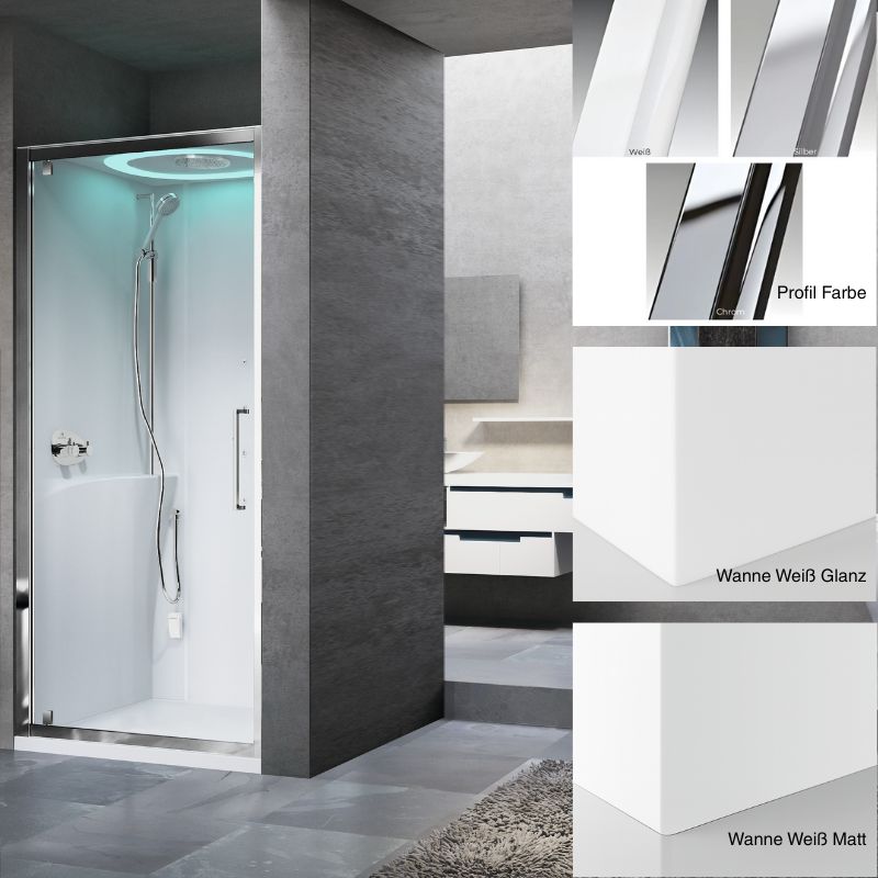 Novellini-EON-G-Dampfdusche-mit-Drehtur-fur-Nischeneinbau-Umdrehbar-varianten