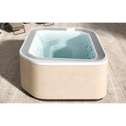 Novellini MOON Multifunktions-Outdoor-Spa 215 × 260 cm in heller Designausführung