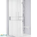  Novellini Glax 2 A Dampfdusche in Silber mit Glasfront, verchromter Handbrause, LED-Streifen und funktionalem Klappsitz – stilvoll und dezent für moderne Badkonzepte.