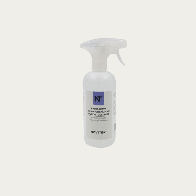 Novitek Bio-Reinigungsspray mit Sprühkopf, biologisch abbaubarer Whirlpool-Reiniger in weißer Flasche