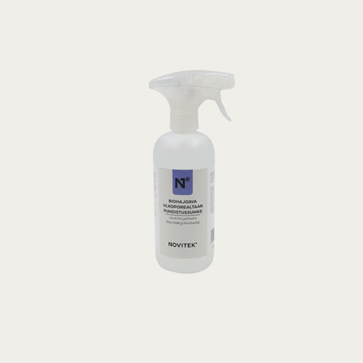 Novitek Bio-Reinigungsspray mit Sprühkopf, biologisch abbaubarer Whirlpool-Reiniger in weißer Flasche