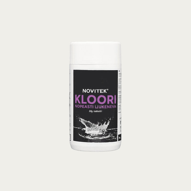 Novitek Kloori Chlortabletten 200er Packung zur schnellen Desinfektion von Whirlpools und Badebecken