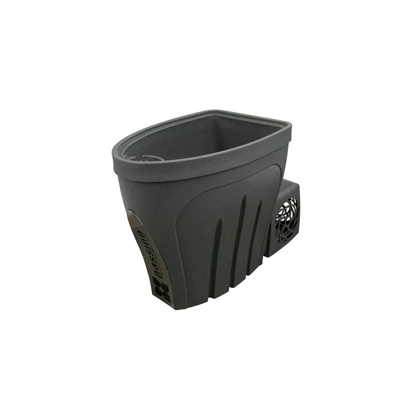 Dunkelgraues Passion Spas Revive Pro Eisbad mit ovalem Design, seitlichen Kühleinheiten und ergonomischer Formgebung für Eisbäder und Kryotherapie