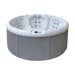 Passion Spas Recharge Whirlpool Ø 200 – seitliche Ansicht mit grauer Verkleidung