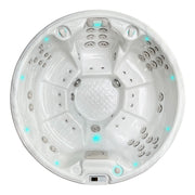 Passion Spas Recharge Whirlpool Ø 200 – Draufsicht mit Sitz- und Massageplätzen