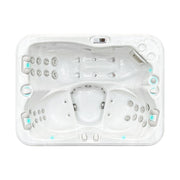 Draufsicht auf den Passion Spas Renew Whirlpool 208x155 mit Massagedüsen