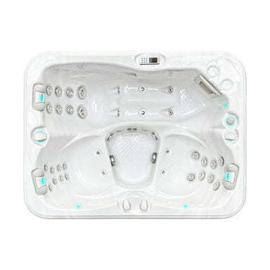 Draufsicht auf den Passion Spas Renew Whirlpool 208x155 mit Massagedüsen