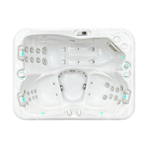 Draufsicht auf den Passion Spas Renew Whirlpool 208x155 mit Massagedüsen