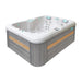 Passion Spas Renew Whirlpool 208x155 für 3 Personen – seitliche Ansicht mit grauer Verkleidung