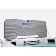  Isolierabdeckung des Chronos Pools mit Platinum Spas Logo – aufgestellt für schnellen Zugriff