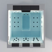 Draufsicht auf Sitz- und Liegeanordnung des Platinum Spas Lounge Divine Outdoor Whirlpool 220x190x80