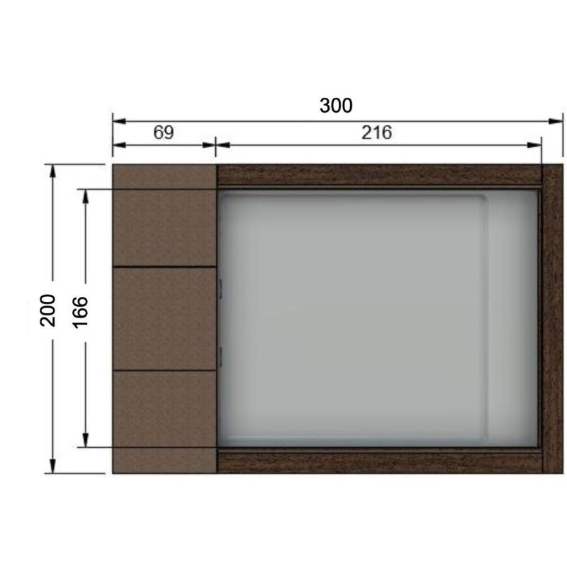 Platinum-Spas-Mirage-Mini-Pool-300x200x70-Skizze-drawing-technische-zeichnung