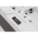 Platinum Spas Tahiti Hot Tub – Detailansicht des Balboa TP500 Bedienfelds, elegant integriert in den Wannenrand für intuitive Steuerung von Temperatur und Funktionen
