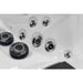 Platinum Spas Tahiti Hot Tub – Detailansicht von verstellbaren Massagedüsen und manuellen Bedienelementen für individuelle Spa-Einstellungen