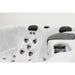 Platinum Spas Tahiti Hot Tub – Kombination aus ergonomischer Liegefläche und komfortablen Sitzbereichen mit hochwertigen Massagedüsen und Kopfstützen
