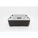 Platinum Spas Tahiti Hot Tub – Rückseitige Topansicht mit ergonomisch angeordneten Massagesitzen und dunkler Holzverkleidung für modernes Outdoor-Wellnessdesign