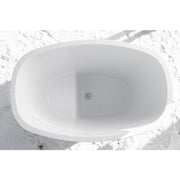 Polar Spa Standart 68 Eisbad aus Thermoholz – Draufsicht der weißen Composite-Wanne