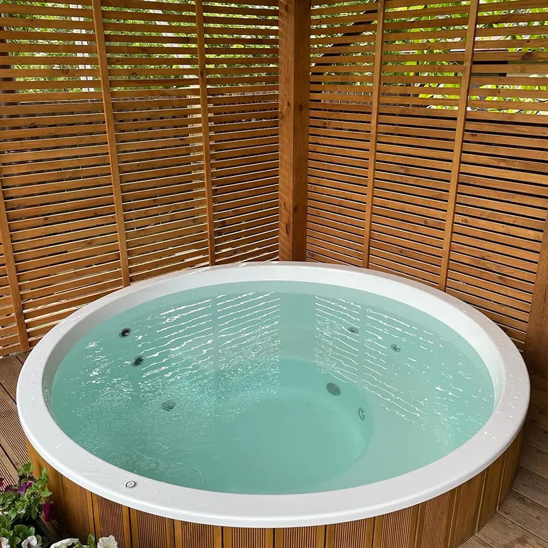 Polar Spa Comfort Family 220 Outdoor Badefass mit externem Holzofen für 6-8 Personen