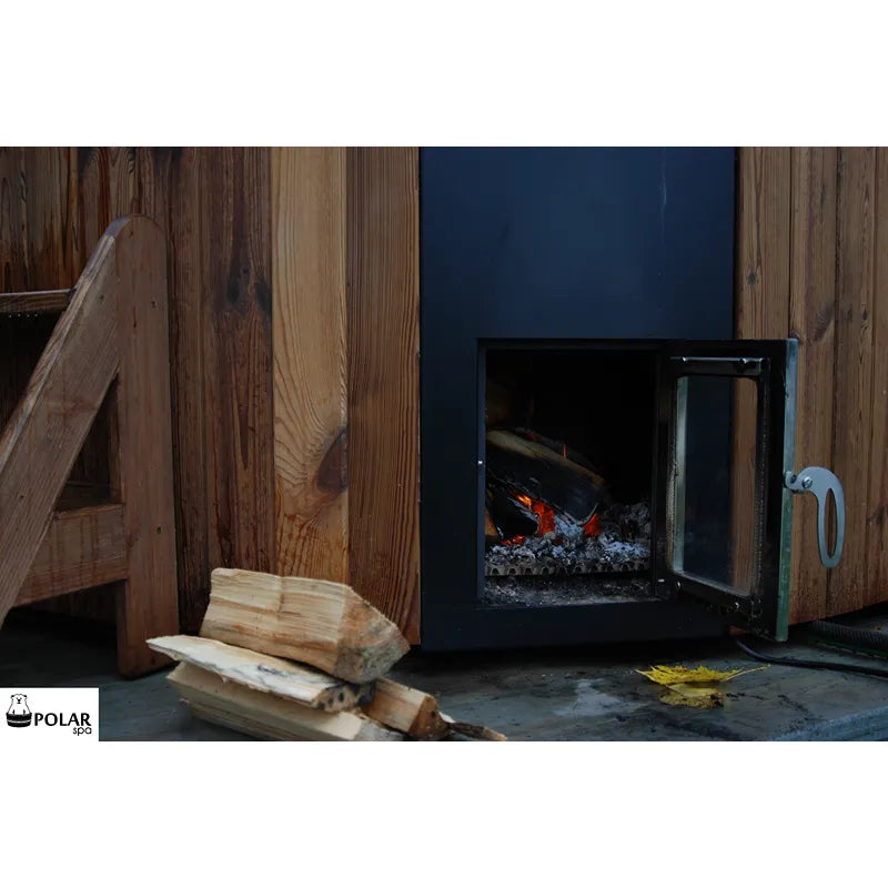 Polar Spa Elite 220 Outdoor Badefass mit integriertem Holzofen für 6-8 Personen